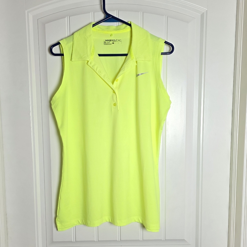 Women's Nike Sleeveless Golf Polo Top Size Large ⛳️